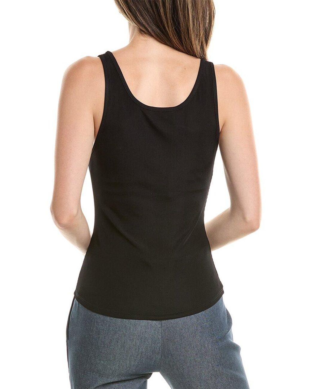St. John Black Stretch Tank
