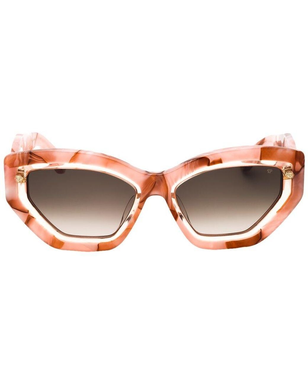 Philipp Plein Pink 55Mm Sunglasses