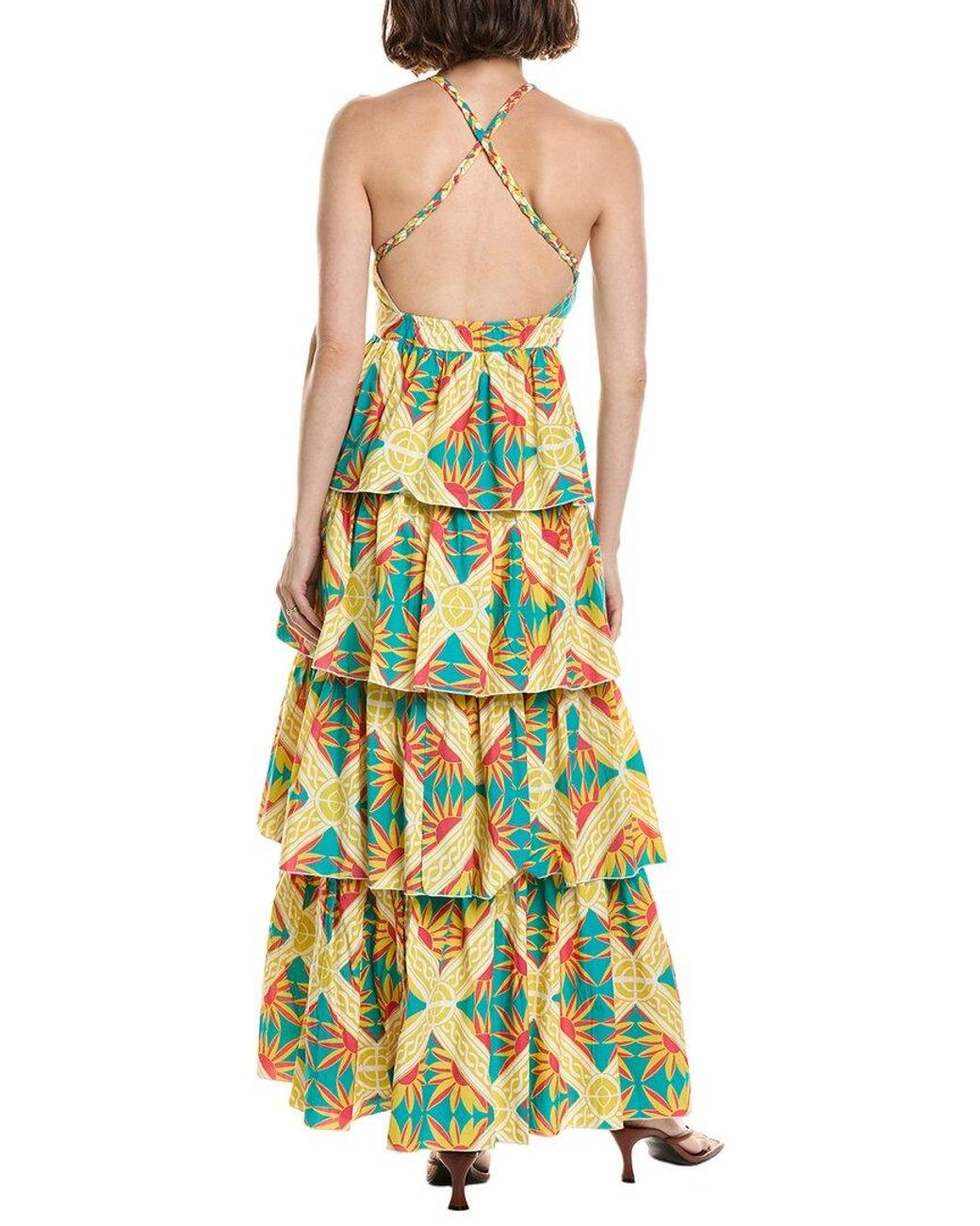 Ro's Garden Yellow Nevada Maxi Dress