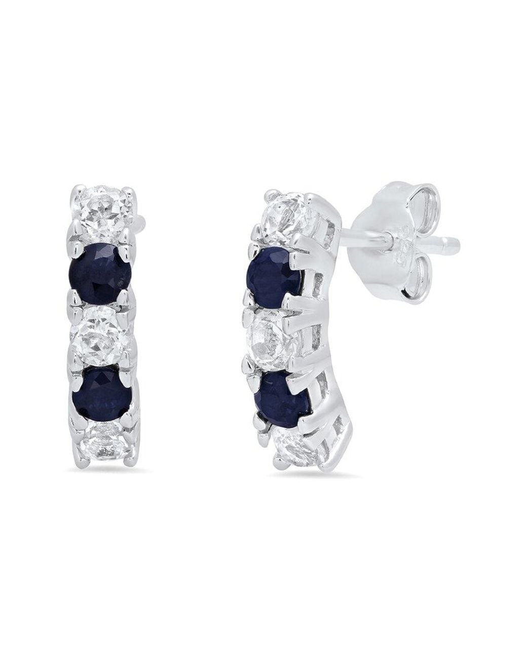 MaxColor Blue 0.24 Ct. Tw. Sapphire Studs