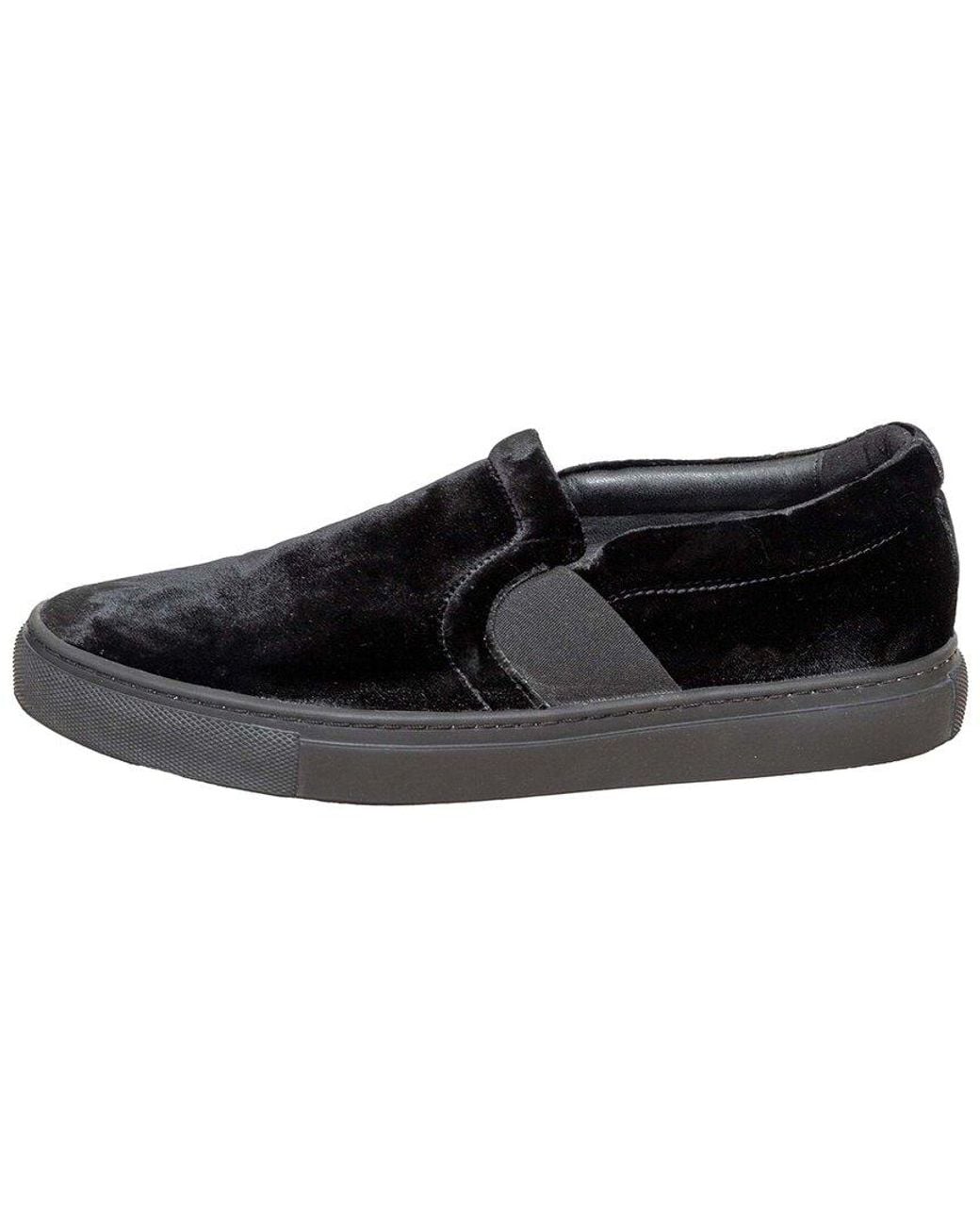 Lanvin Black Velvet Slip-on Sneaker (authentic Pre-loved)