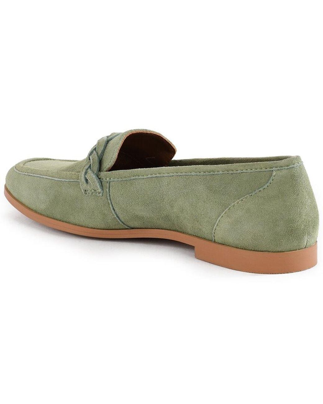 Seychelles Green Suede Loafer