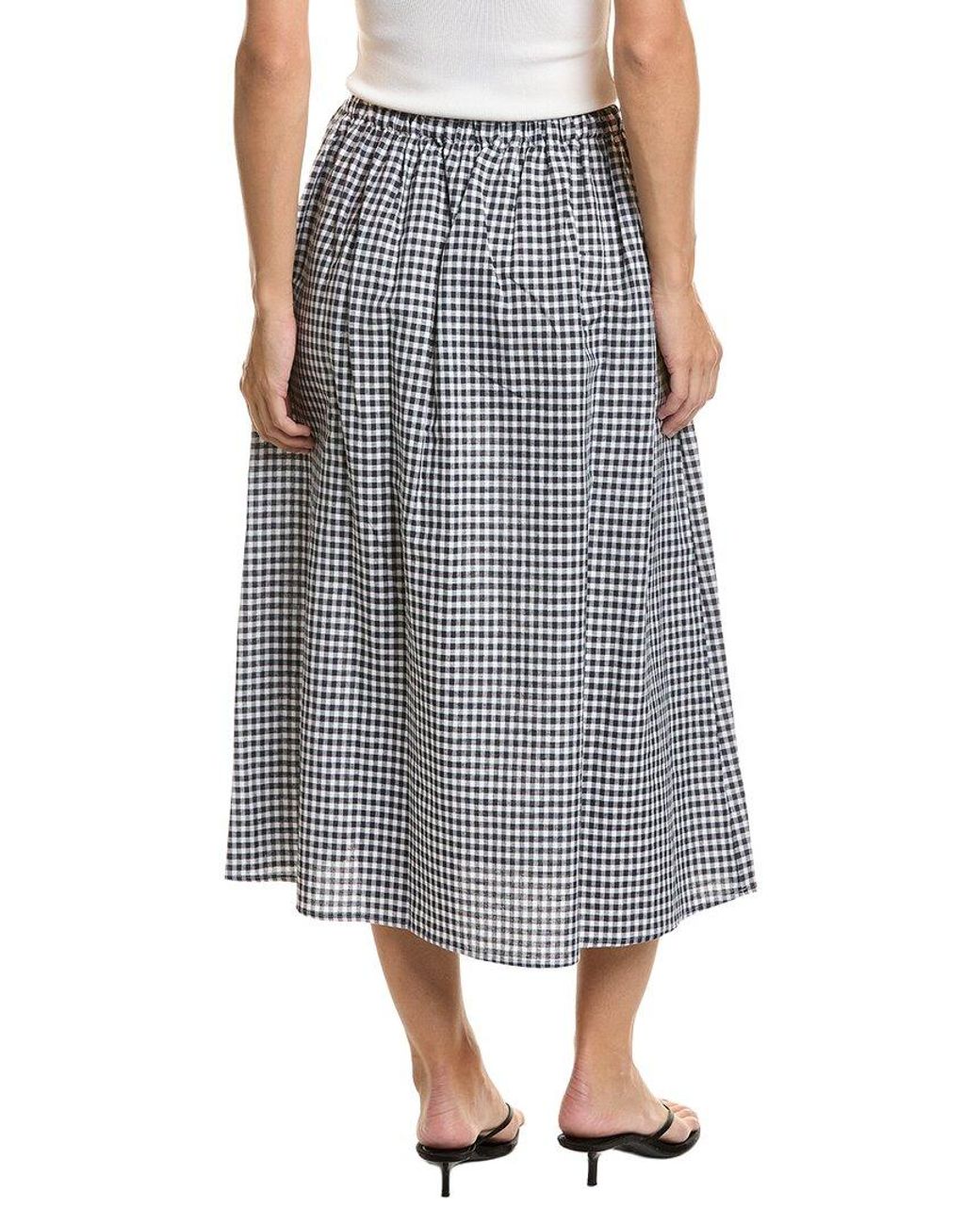 Femme Society Gray Linen-Blend Skirt