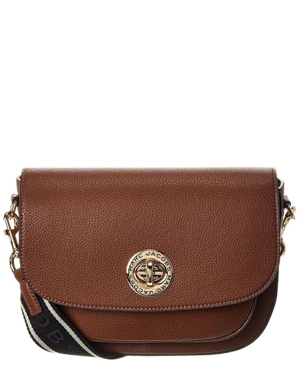 MARC JACOBS ショルダーバッグ ブラウン Marc Jacobs Leather Saddle Bag in Brown | Lyst