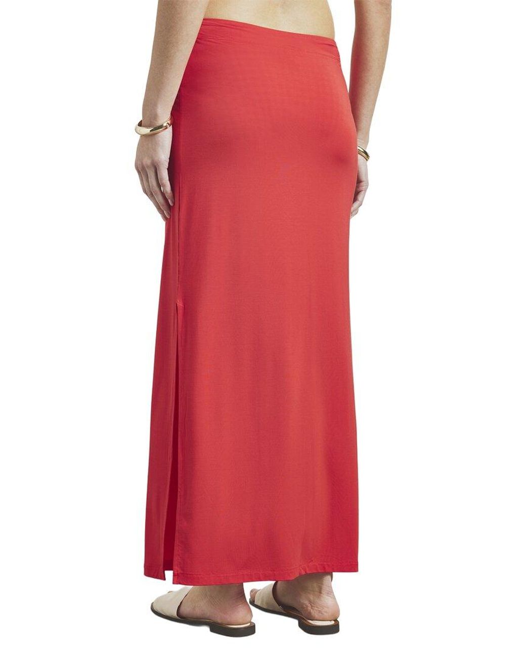 Splendid Red Sunsoft Maxi Skirt
