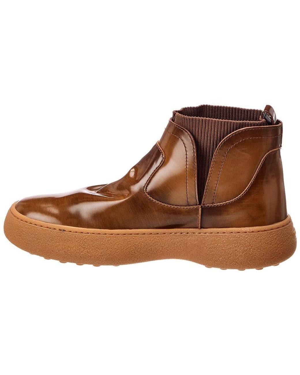 Tod's Brown Leather Boot for men