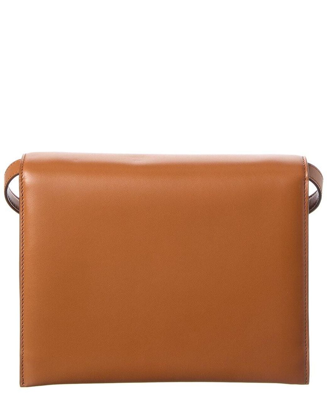 Ferragamo Brown Trifolio Leather Shoulder Bag