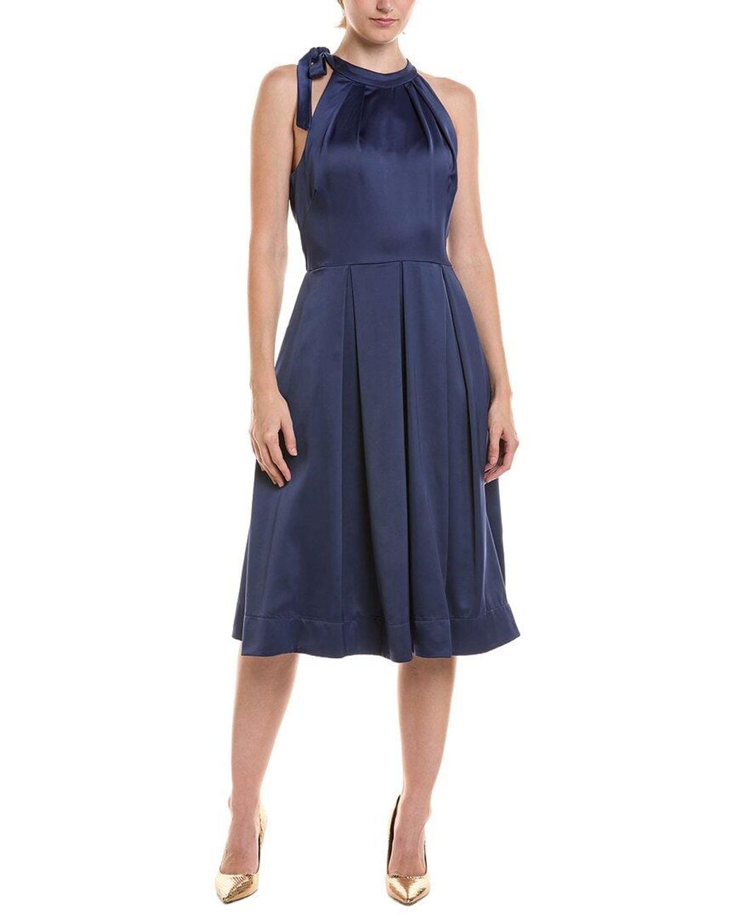 Maison Tara Blue Midi Dress