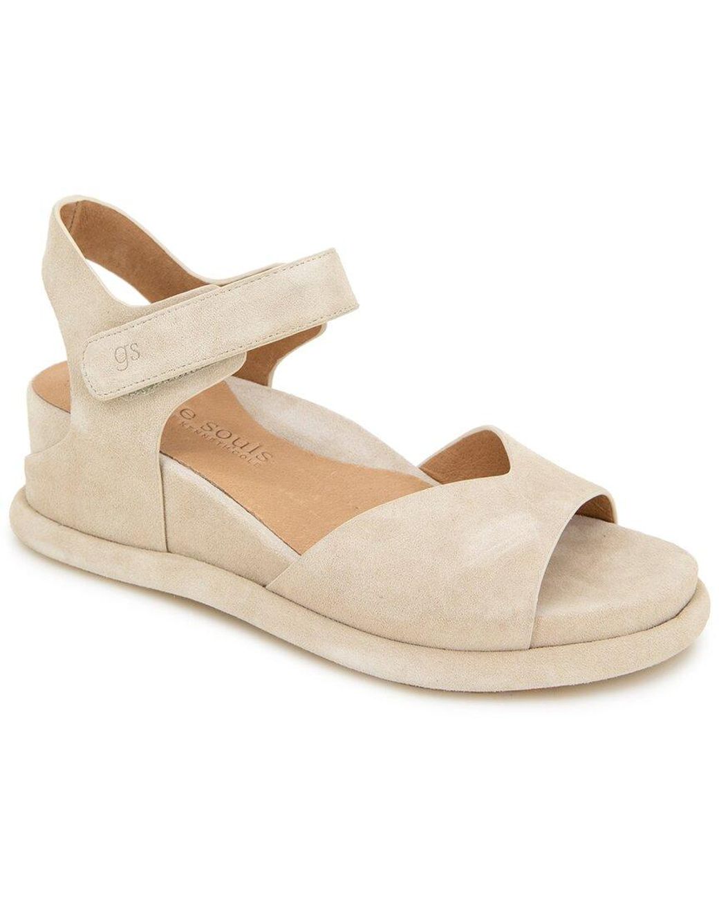 Gentle Souls Metallic Jalleen Suede Sandal