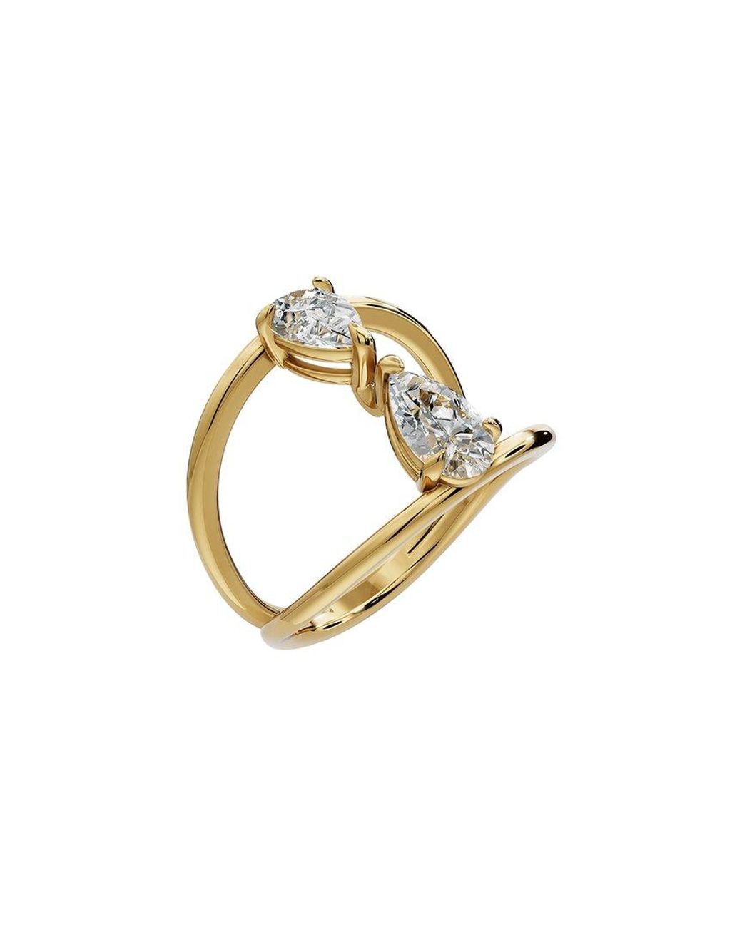 Lab Grown Diamonds Metallic 18K Plated 1.00 Ct. Tw. Lab-Grown Diamond Ring