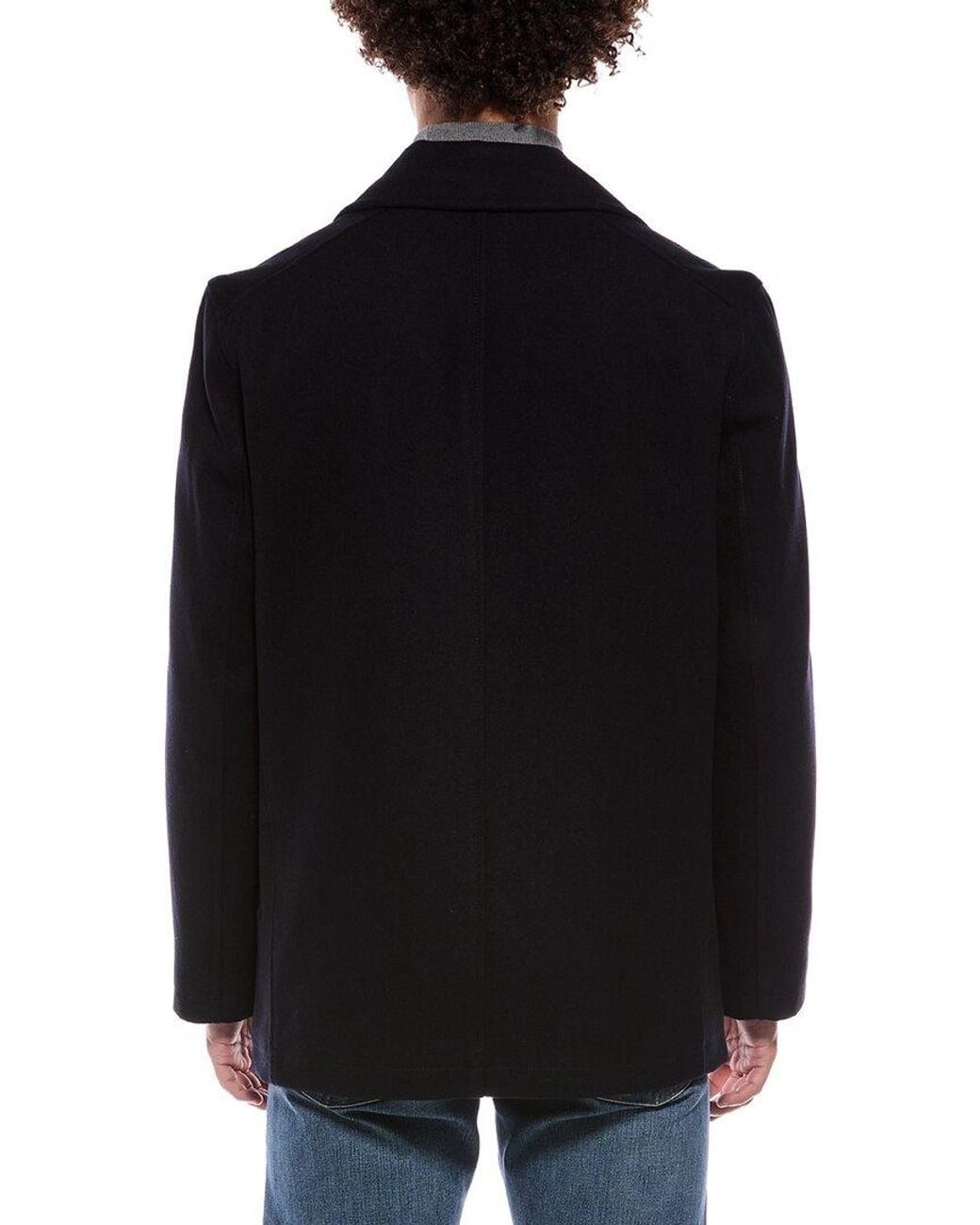 Nautica Black Wool-Blend Coat for men