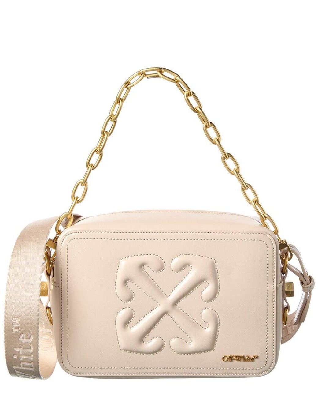 Off-White c/o Virgil Abloh Natural Medium Leather Camera Bag