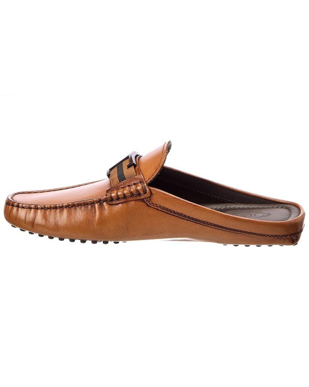 Tod's Brown Leather Mule for men