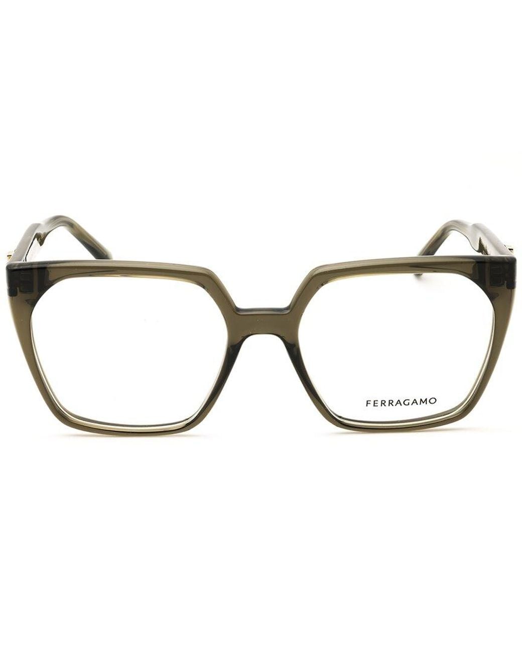 Ferragamo Green 55Mm Optical Frames for men
