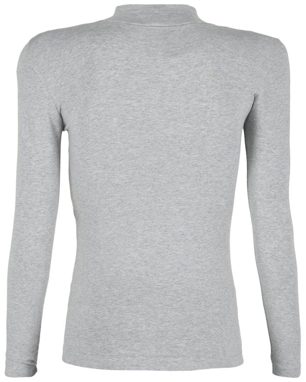 Balenciaga Gray Slub Knit Top for men