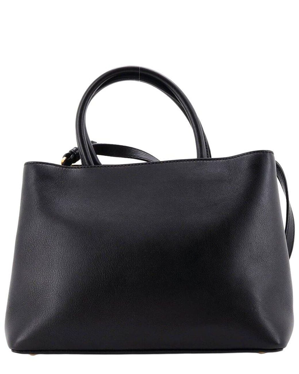 Fendi Black Sheep Leather 2Jours Bag Petite (Authentic Pre-Loved)