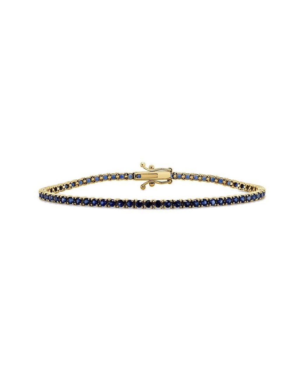 Sabrina Designs White 14k 4.52 Ct. Tw. Sapphire Tennis Bracelet