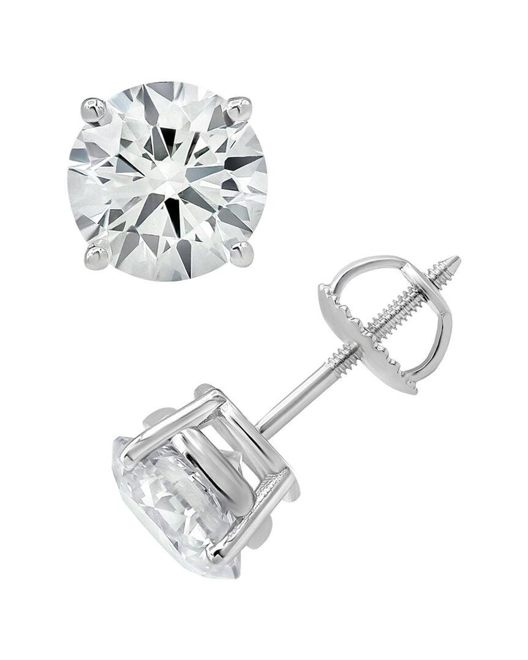 Lab Grown Diamonds White 14k 3.00 Ct. Tw. Lab Grown Diamond Studs