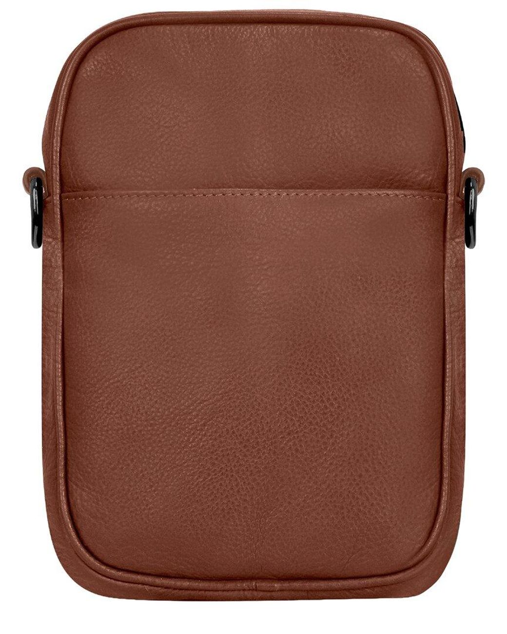 CHAMPS Brown Onyx Vertical Crossbody