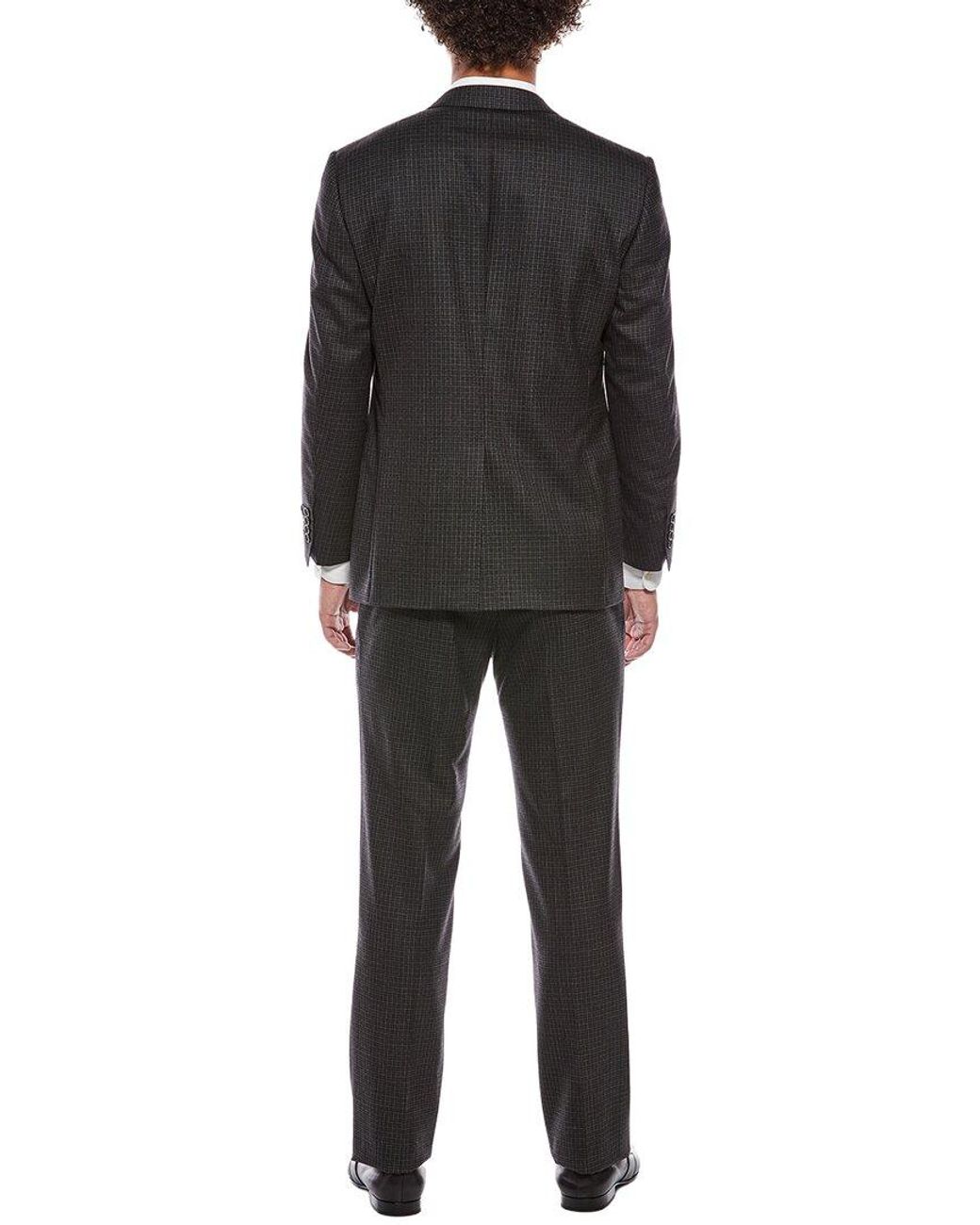 Canali Black 2Pc Wool-Blend Suit for men