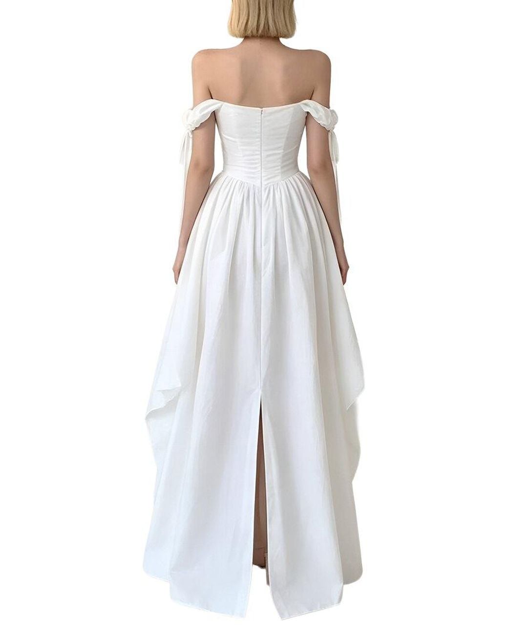 Linda Charm White Off The Shoulder Maxi Dress