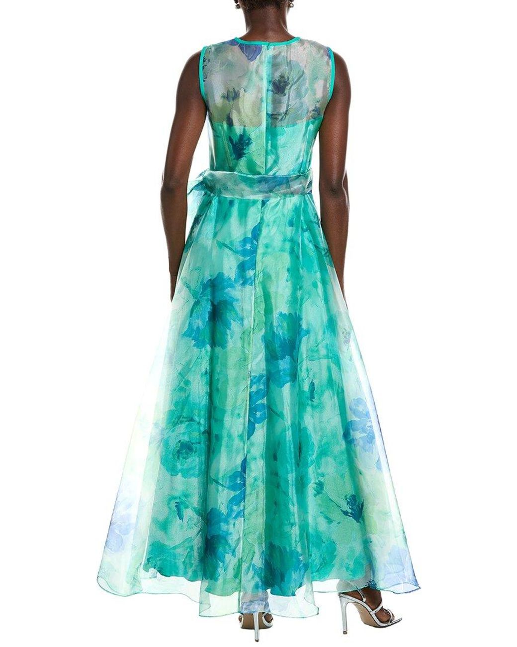 Eliza J Green Sleeveless Solid Maxi Dress
