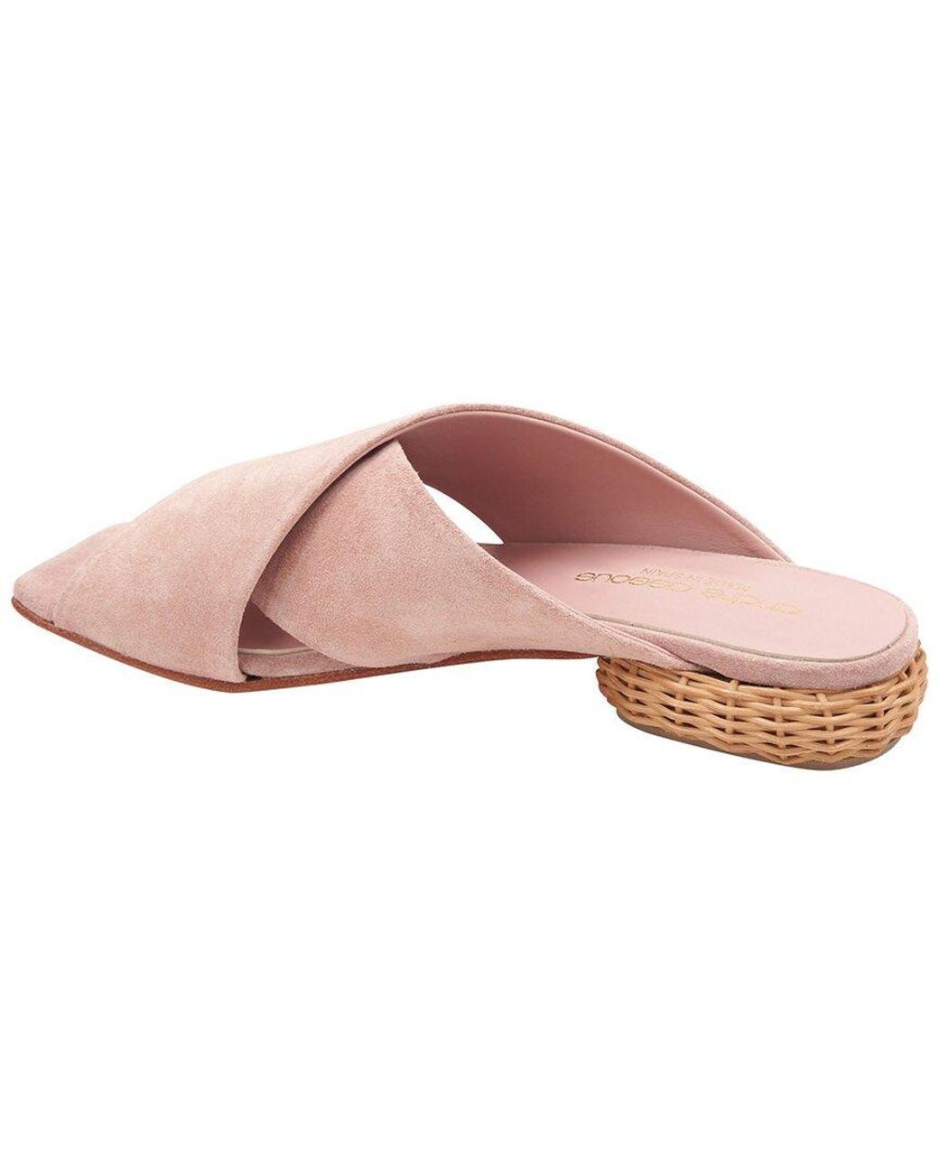 Andre Assous Pink Willa Leather Sandal
