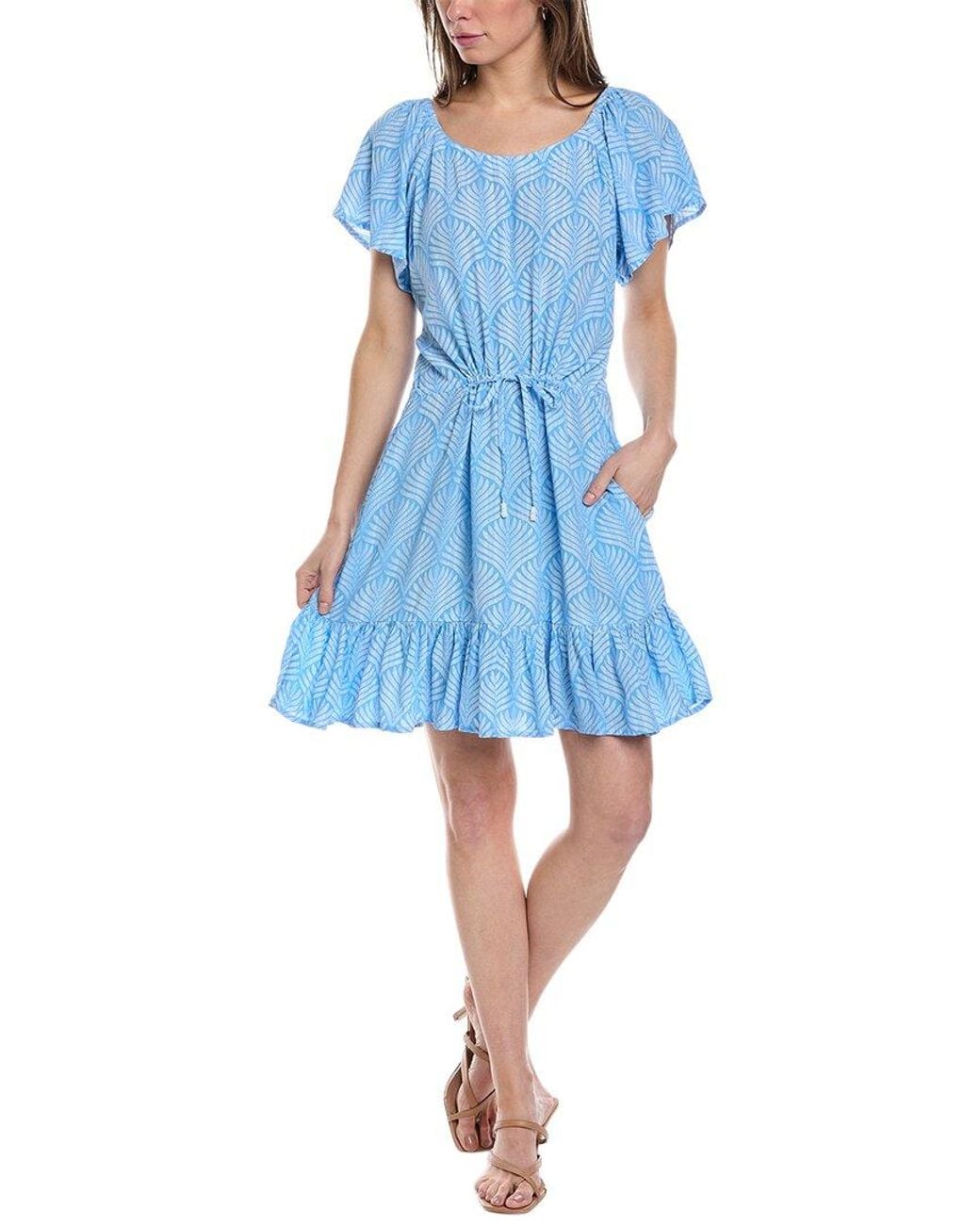 Walker & Wade Blue Kat Mini Dress