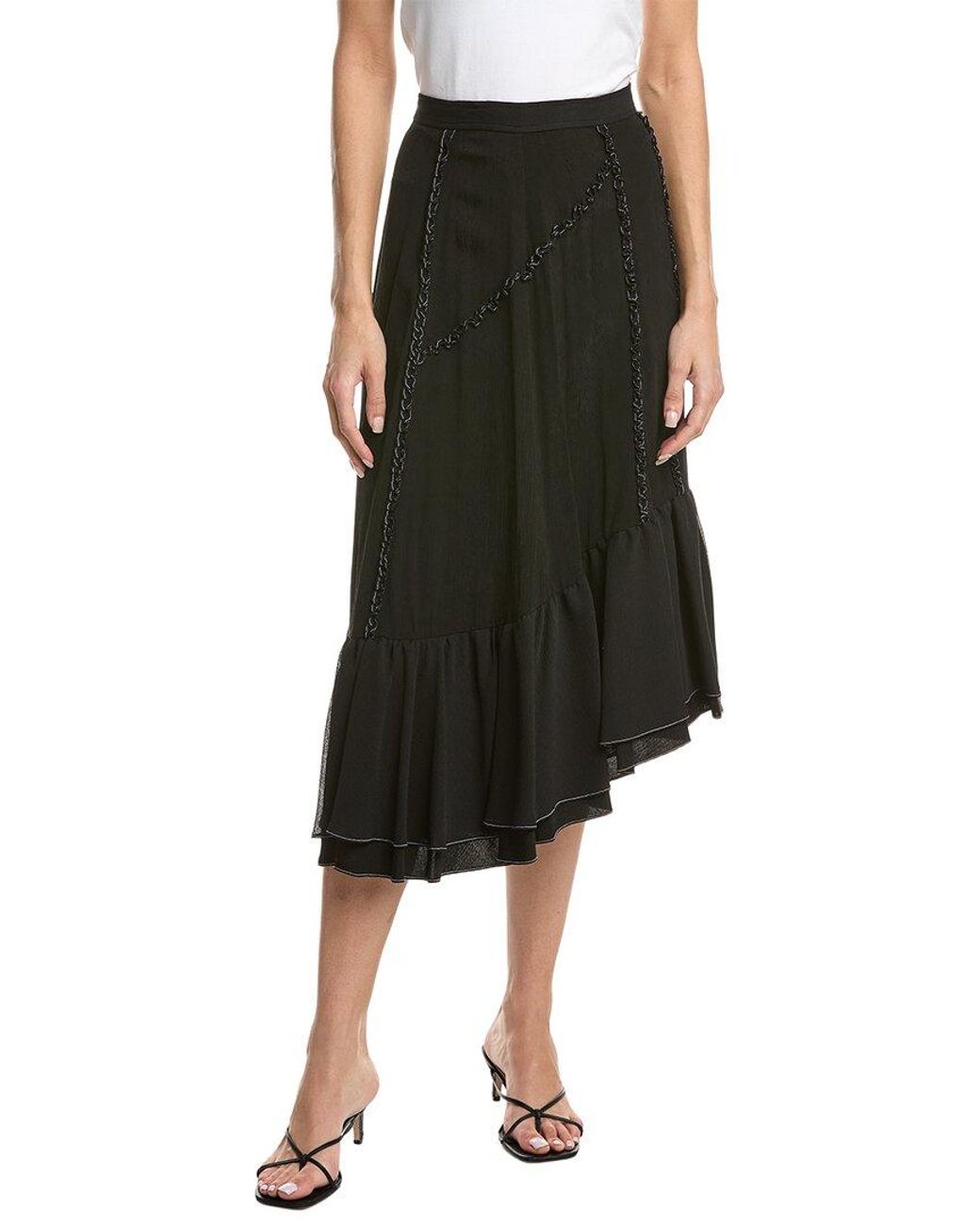 3.1 Phillip Lim Black Ruffle Skirt
