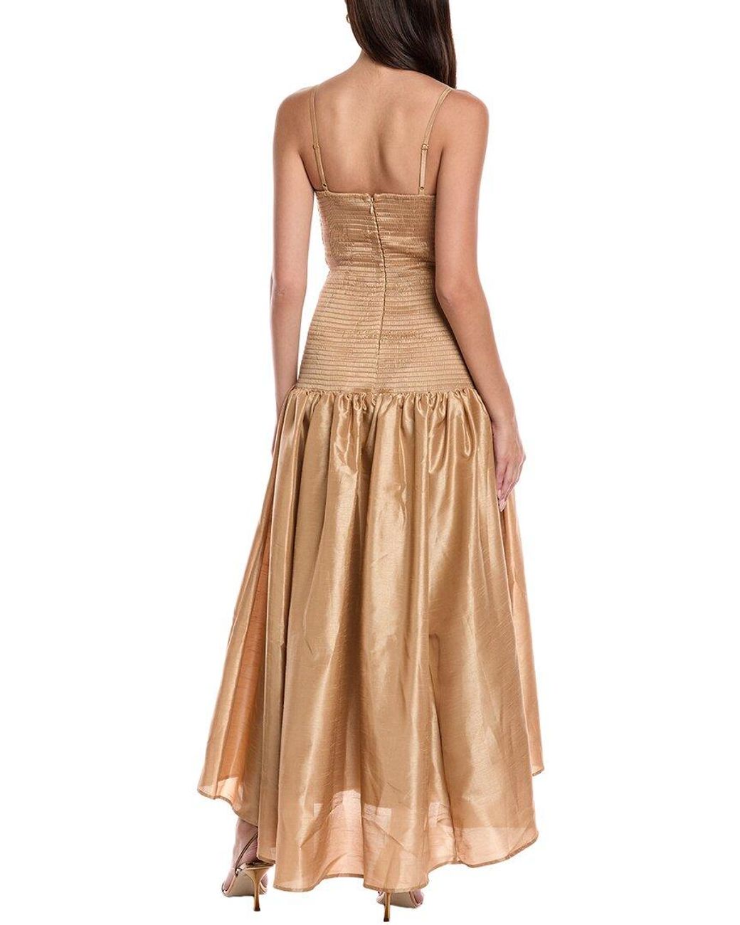 Hutch Lietta Midi Dress in Brown | Lyst Hutch Lietta Midi Dress in Brown | Lyst
