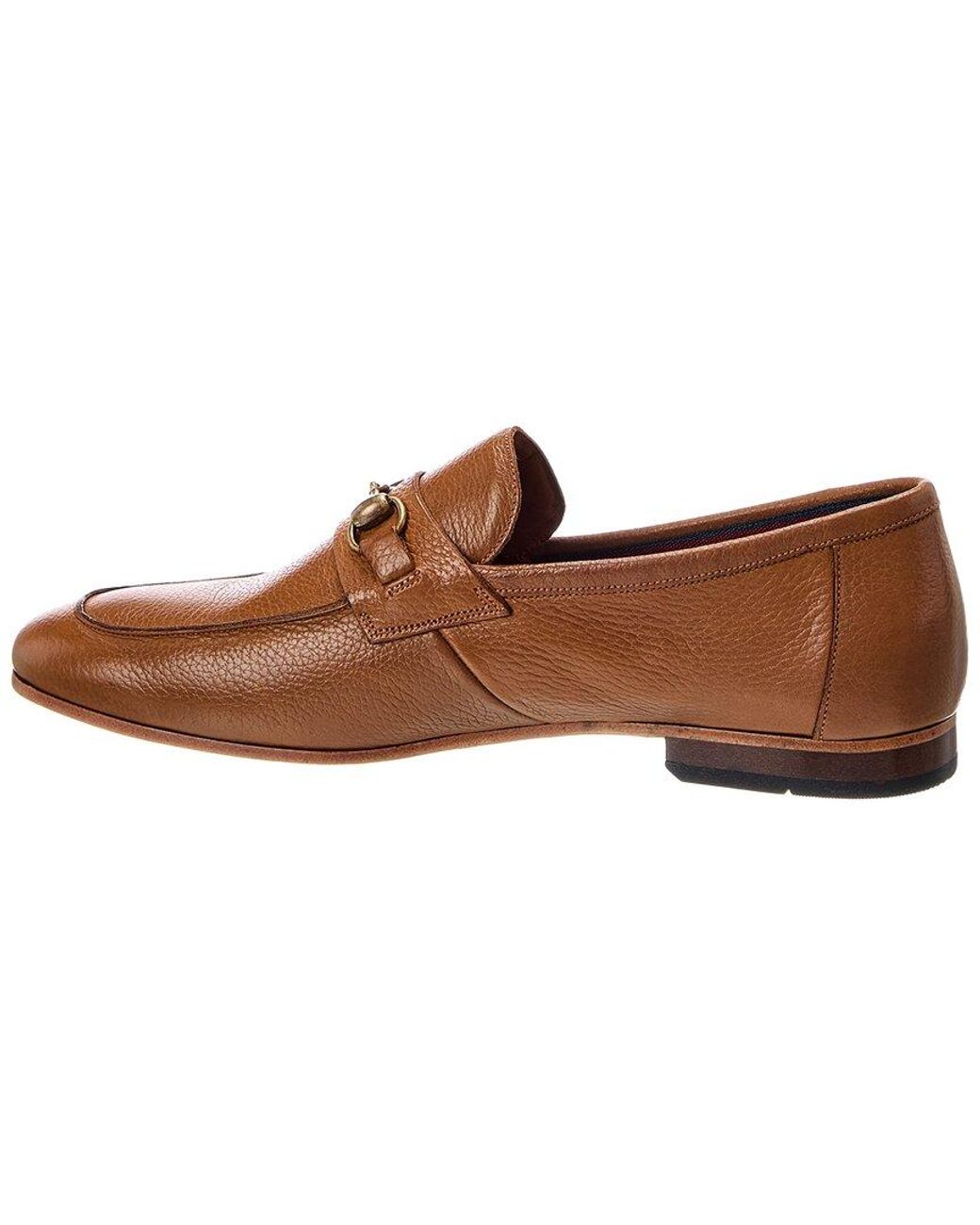 Donald J Pliner Brown Ted Leather Loafer for men