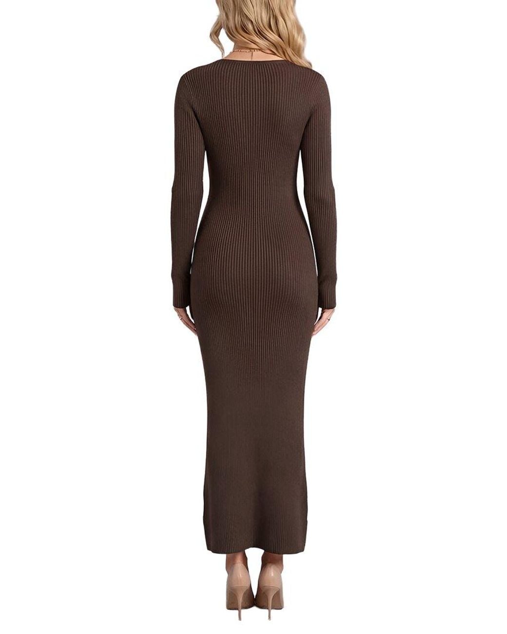 Alma King Brown Maxi Dress