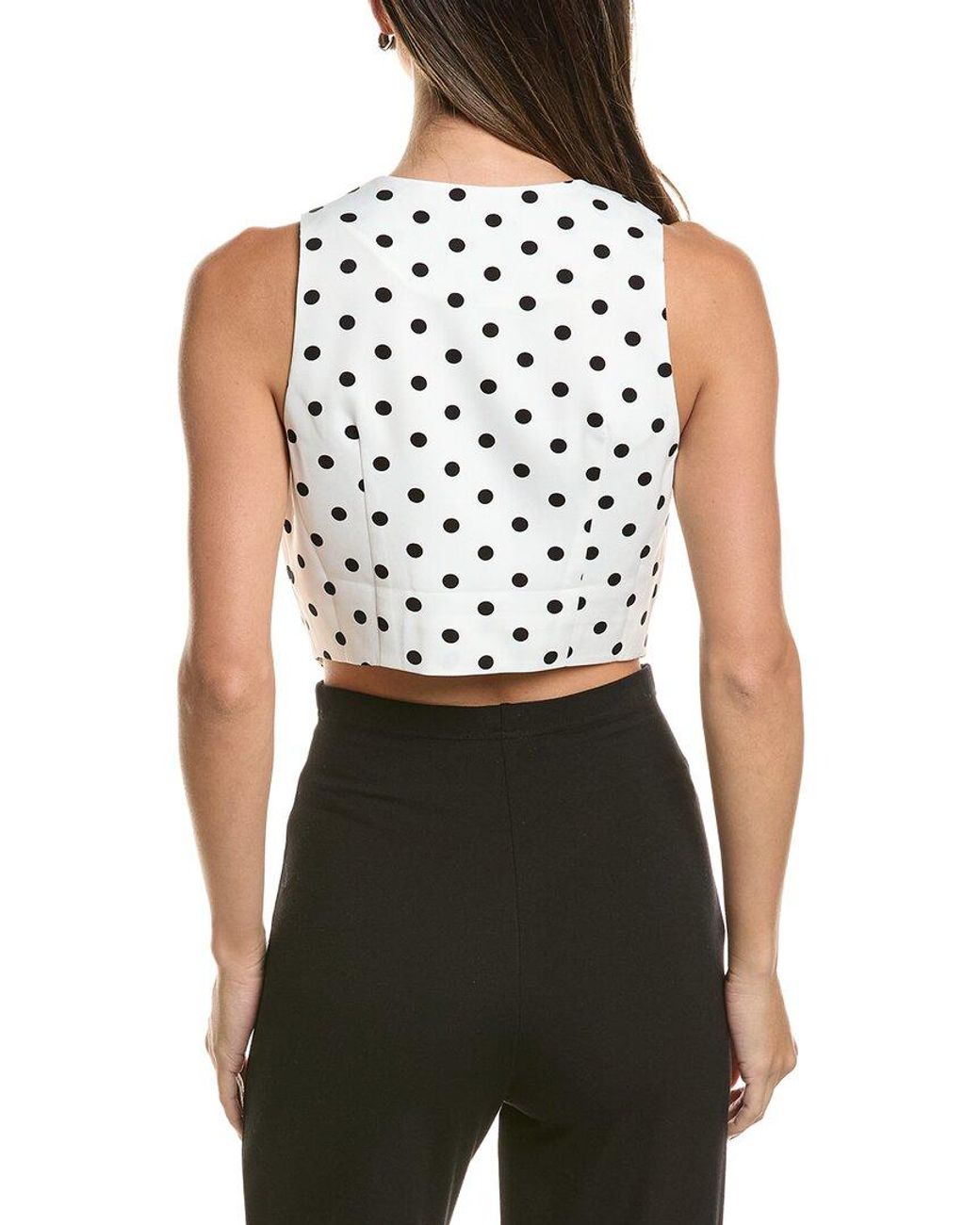 Gracia White Dot Print Jacket