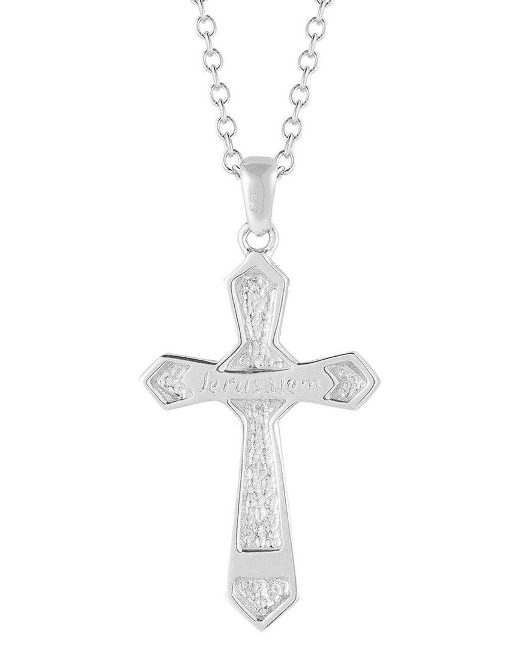 Reiss White 14k Cross Necklace