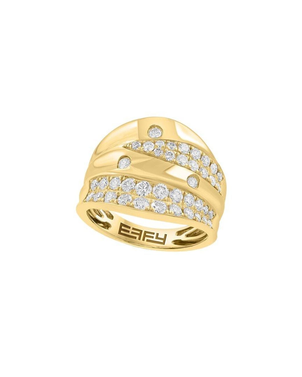 Effy Fine Jewelry Metallic 14K 1.05 Ct. Tw. Diamond Ring