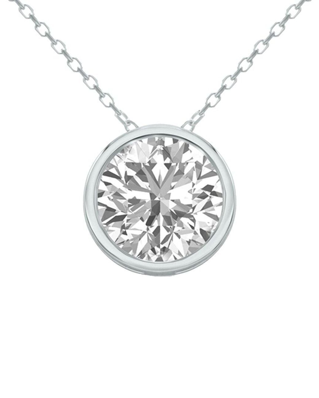 Lab Grown Diamonds White 14k 1.50 Ct. Tw. Lab Grown Diamond Necklace