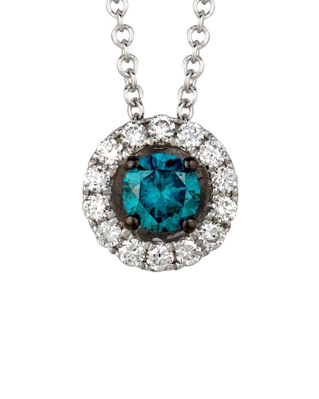Le Vian Blue 14k Vanilla Gold 0.28 Ct. Tw. Diamond Pendant Necklace