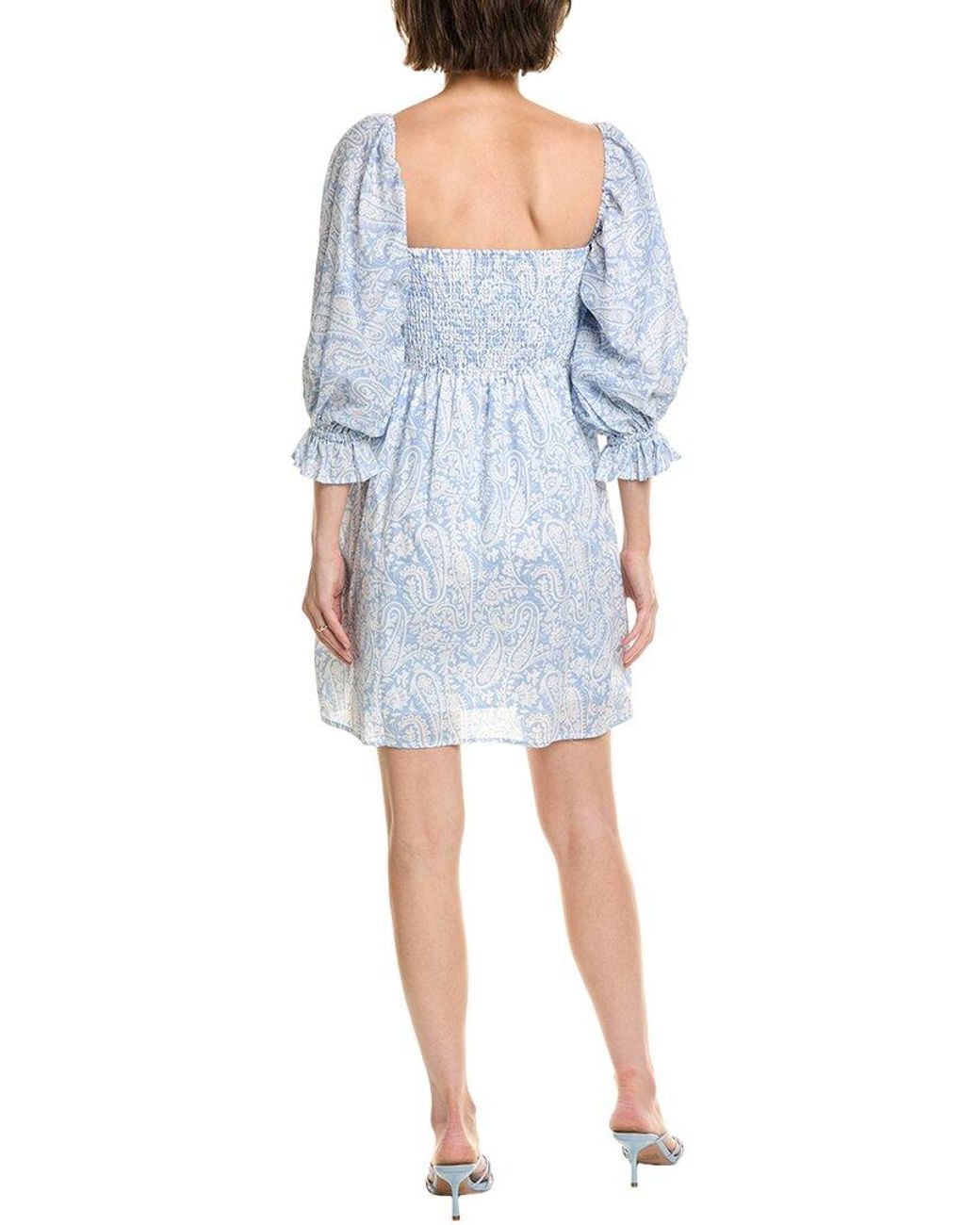 Seraphin Blue Mini Dress