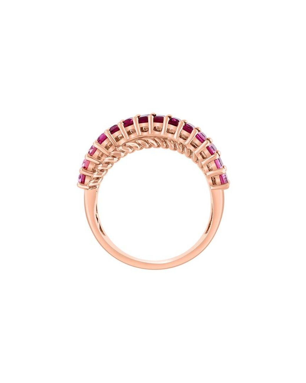 Effy Fine Jewelry Pink 14K Rose 1.48 Ct. Tw. Diamond & Gemstone Ring