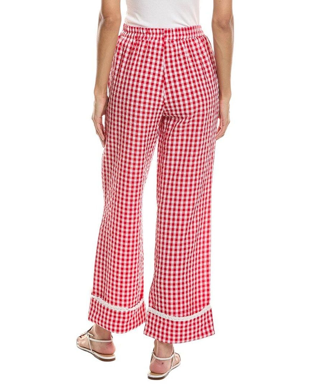 To My Lovers Red Check Pant