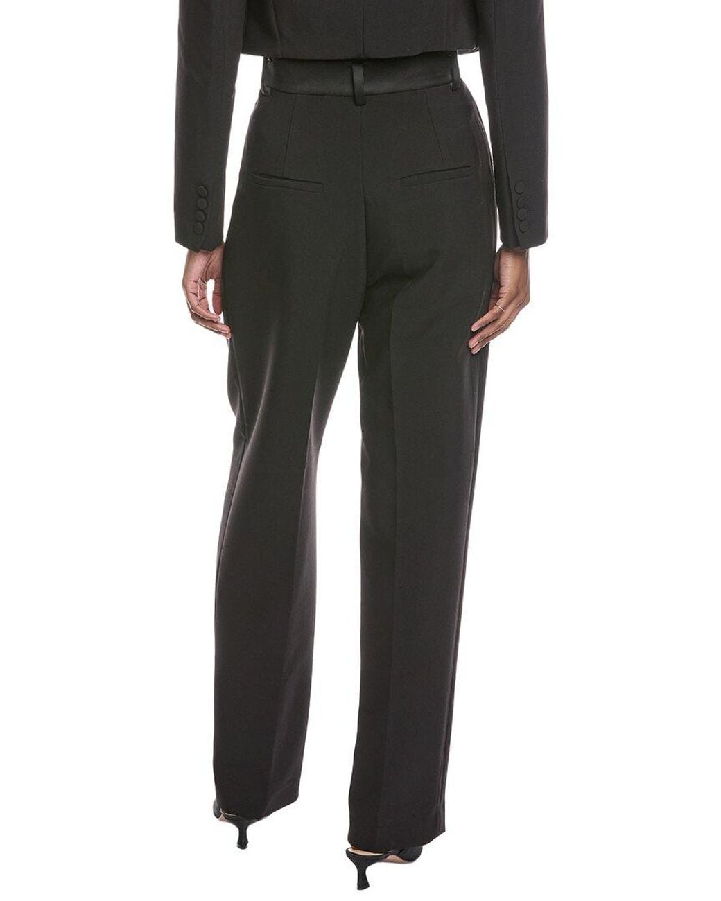 Bardot Black Fia Satin Trouser
