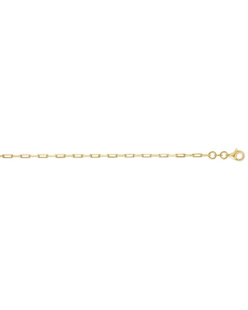 Italian Silver White 14K Over Chain Necklace