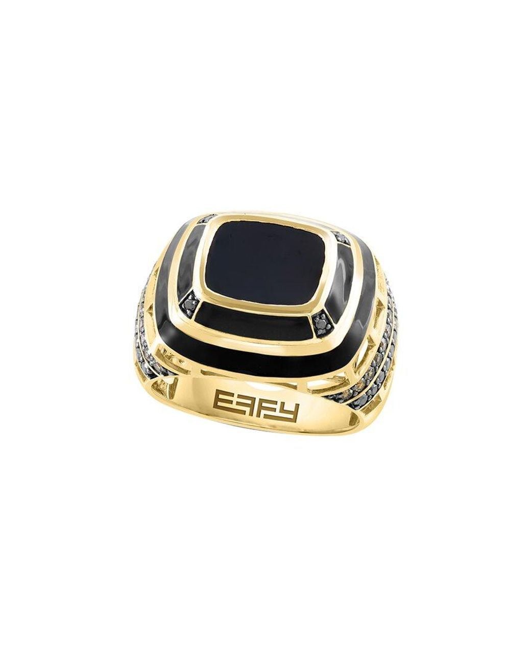 Effy Fine Jewelry Black 14K 3.26 Ct. Tw. Diamond & Onyx Ring