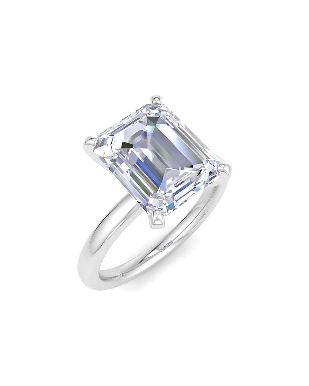 SuperJeweler White 14K 4.00 Ct. Tw. Lab-Grown Diamond Ring