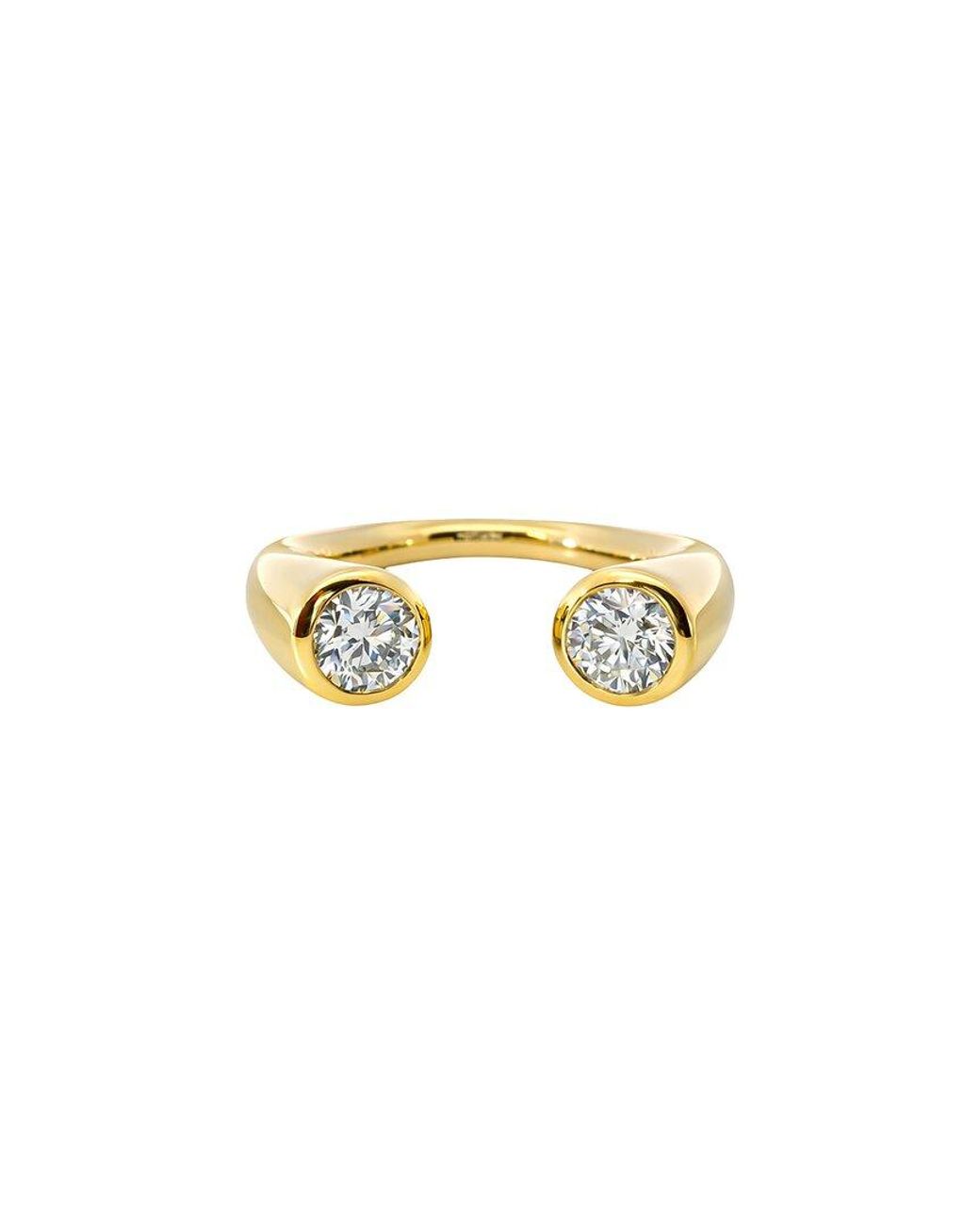 Maitre De Diamant White 14K 1.03 Ct. Tw. Lab-Grown Diamond Cuff Ring