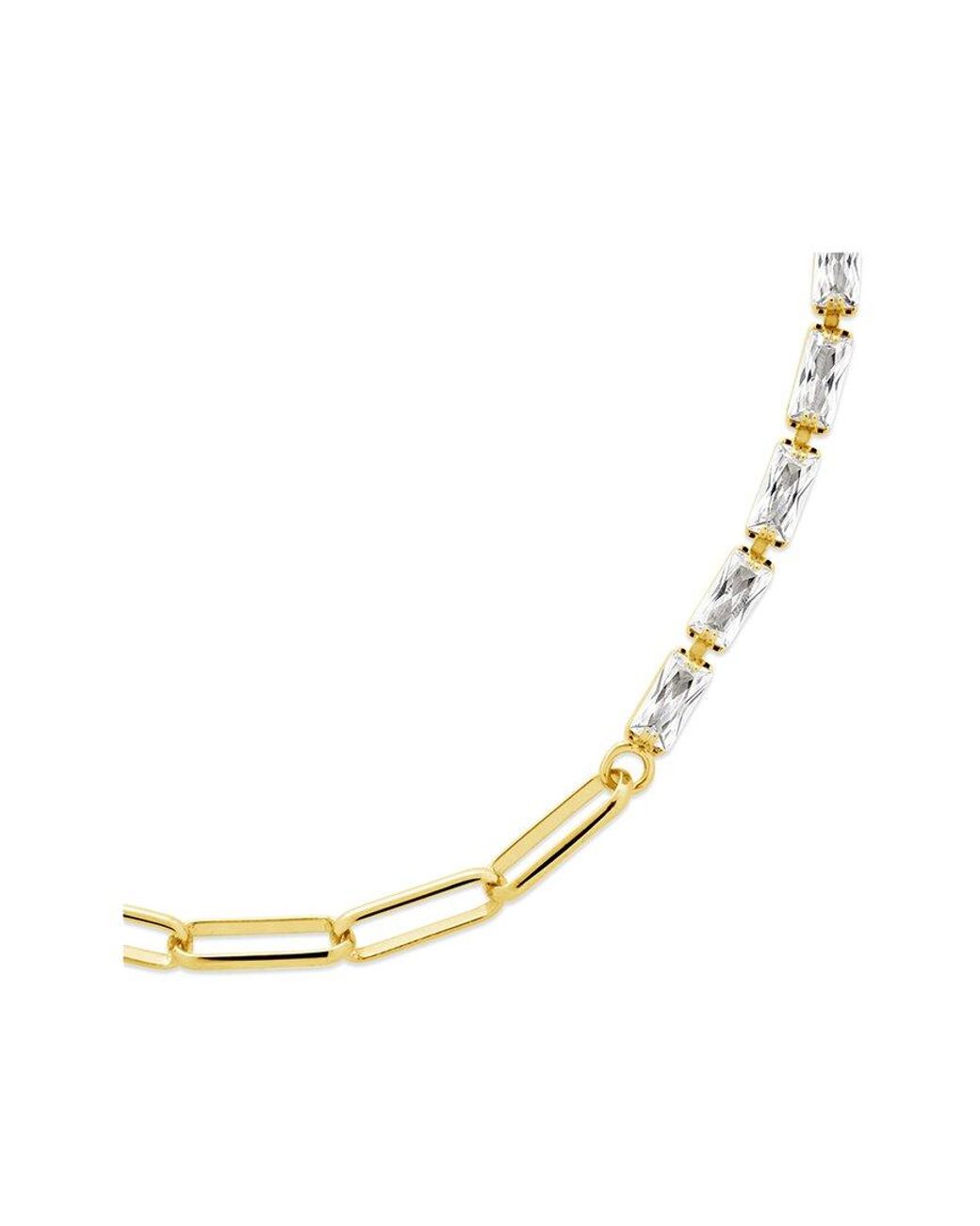 Sterling Forever Metallic 14k Plated Hunter Chain Bracelet