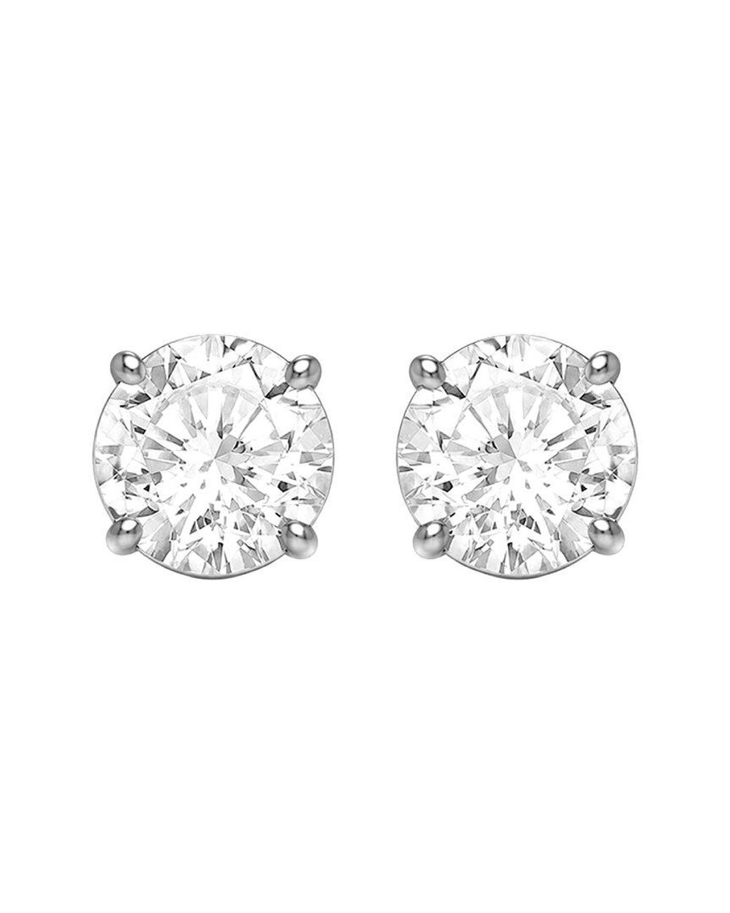 Lab Grown Diamonds White 14K 6.00 Ct. Tw. Lab-Grown Diamond 4 Prong Stud Earring