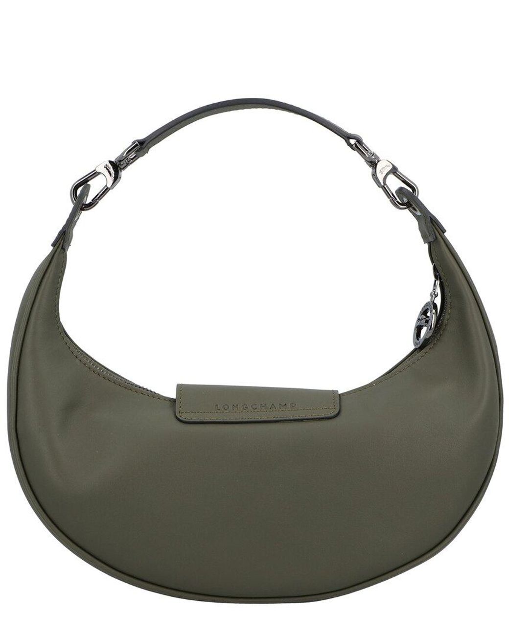 Longchamp Gray Le Pliage Xtra Small Leather Shoulder Bag