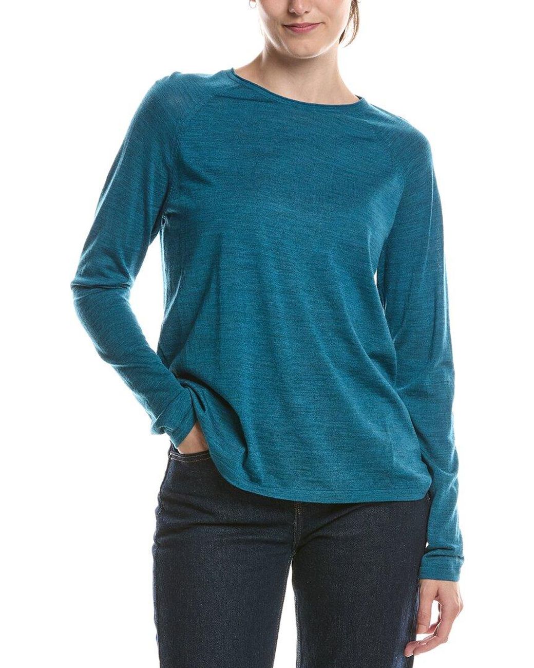 Eileen Fisher Blue Wool Sweater