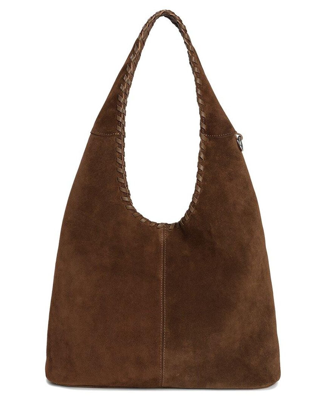Tiffany & Fred Paris Brown Suede Hobo Bag